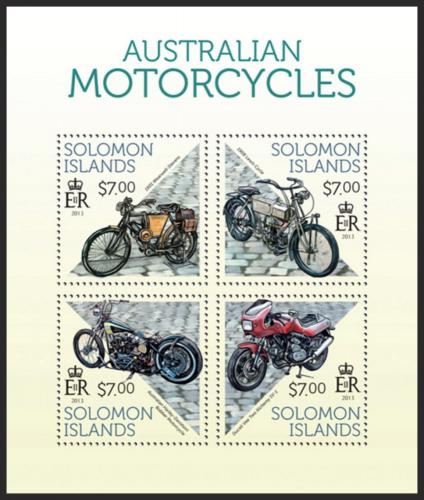 Potov znmky alamnove ostrovy 2013 Motocykle Mi# 2207-10 Kat 9.50