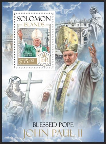 Potov znmka alamnove ostrovy 2013 Pape Jan Pavel II. Mi# Block 238 Kat 12 - zvi obrzok