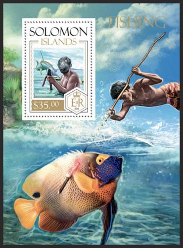 Poštová známka Šalamúnove ostrovy 2013 Rybolov Mi# Block 242 Kat 12€