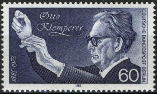 Potov znmka Zpadn Berln 1985 Otto Klemperer, dirigent Mi# 739 - zvi obrzok
