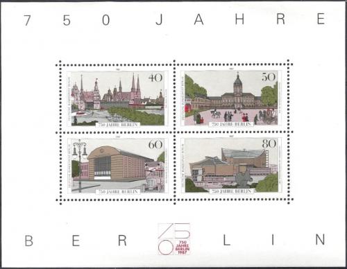Poštové známky Západný Berlín 1987 Berlín Mi# Block 8 Kat 6€