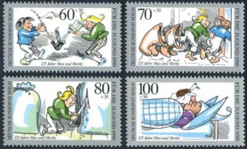 Poštové známky Západný Berlín 1990 Max a Moritz Mi# 868-71 Kat 12€