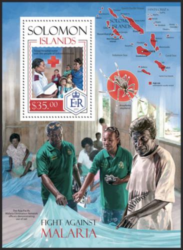 Potov znmka alamnove ostrovy 2014 Boj proti malrii Mi# Block 259 Kat 12 - zvi obrzok