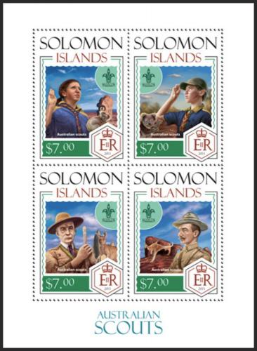 Poštové známky Šalamúnove ostrovy 2014 Australští skauti Mi# 2392-95 Kat 9.50€