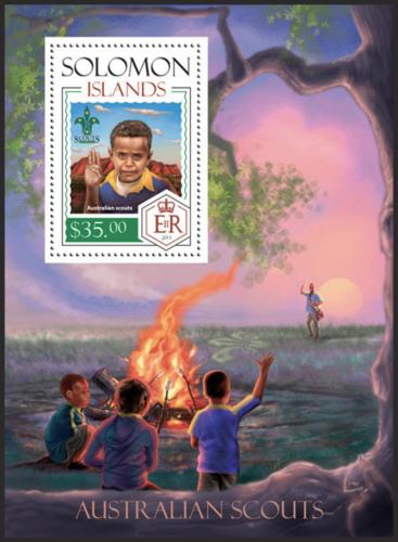 Poštová známka Šalamúnove ostrovy 2014 Australští skauti Mi# Block 260 Kat 12€