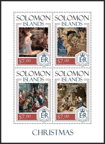 Poštovní známky Šalamounovy ostrovy 2014 Vánoce Mi# 2397-2400 Kat 9.50€