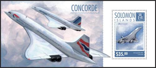 Potov znmka alamnove ostrovy 2014 Concorde Mi# Block 354 Kat 12 - zvi obrzok
