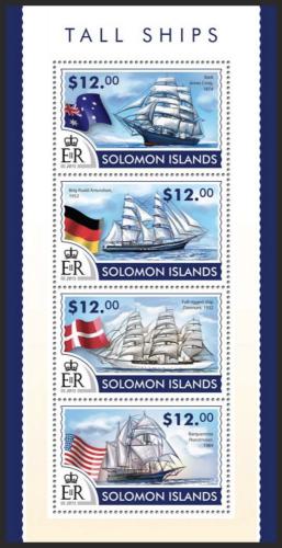 Potov znmky alamnove ostrovy 2015 Plachetnice Mi# 3222-25 Kat 17