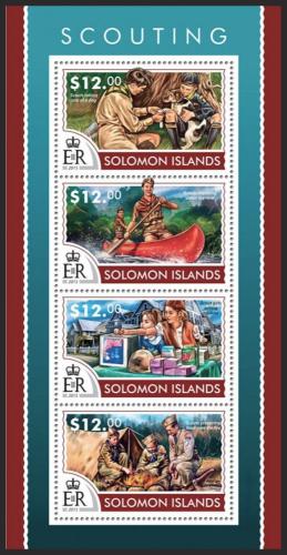 Poštové známky Šalamúnove ostrovy 2015 Skauti Mi# 3227-30 Kat 17€