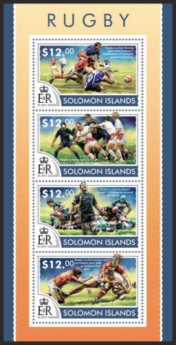 Poštové známky Šalamúnove ostrovy 2015 Rugby Mi# 3242-45 Kat 17€