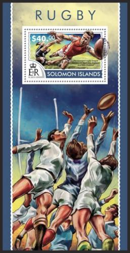 Poštová známka Šalamúnove ostrovy 2015 Rugby Mi# Block 430 Kat 14€ 