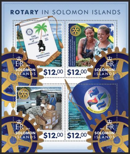Poštové známky Šalamúnove ostrovy 2015 Rotary Intl. Mi# 3382-85 Kat 17€
