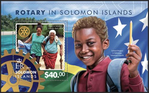 Poštová známka Šalamúnove ostrovy 2015 Rotary Intl. Mi# Block 458 Kat 14€