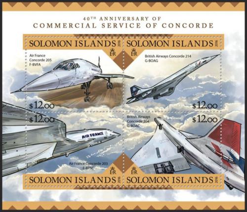 Potov znmky alamnove ostrovy 2016 Concorde Mi# 3701-04 Kat 14 - zvi obrzok