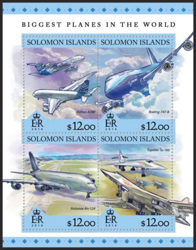 Potov znmky alamnove ostrovy 2016 Nejvt letadla Mi# 3796-99 Kat 14
