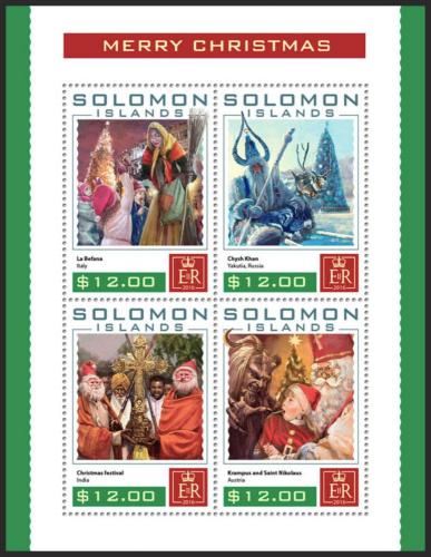 Poštovní známky Šalamounovy ostrovy 2016 Vánoce Mi# 3956-59 Kat 14€