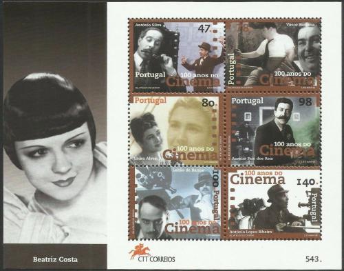 Potov znmky Portugalsko 1996 Kino, 100. vroie Mi# Block 119