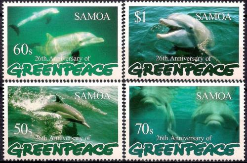 Potov znmky Samoa 1997 Delfn skkav Mi# 860-63