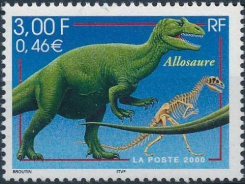 Potov znmka Franczsko 2000 Alosaurus Mi# 3475