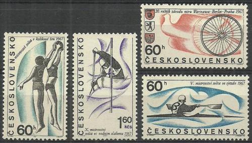 Potov znmky eskoslovensko 1967 port Mi# 1701-04 - zvi obrzok