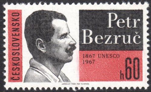 Potovn znmka eskoslovensko 1967 Petr Bezru Mi# 1717 - zvi obrzok