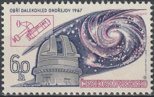 Potov znmka eskoslovensko 1967 Ob dalekohled Ondejov Mi# 1720