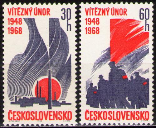 Potov znmky eskoslovensko 1968 Vtzn nor, 20. vroie Mi# 1770-71