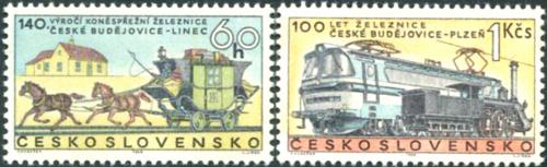 Potov znmky eskoslovensko 1968 eleznice Mi# 1806-07 - zvi obrzok