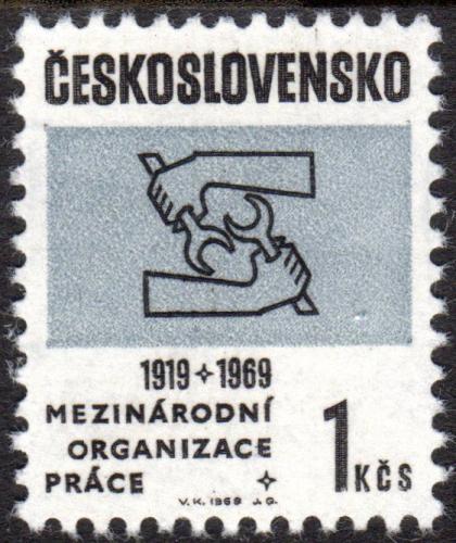 Potov znmka eskoslovensko 1969 Mezinrodn organizace prce ILO Mi# 1853