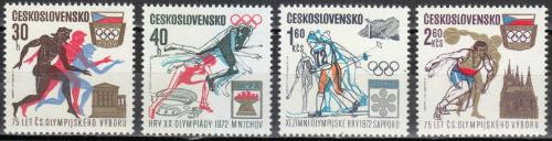 Potov znmky eskoslovensko 1971 Olympijsk hry a MOV Mi# 2045-48 - zvi obrzok