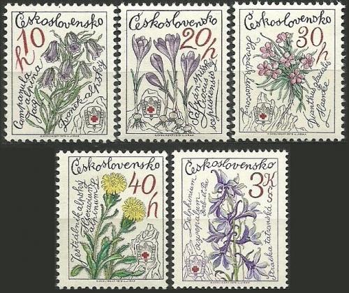 Potov znmky eskoslovensko 1979 Horsk kvety Mi# 2494-98