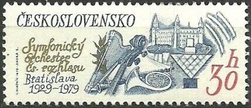 Potov znmka eskoslovensko 1979 Symfonick orchestr eskoslovenskho rozhlasu Mi# 2501