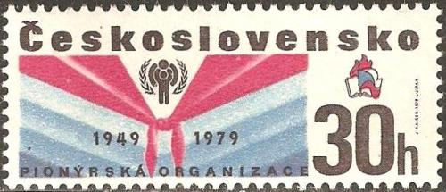 Potov znmka eskoslovensko 1979 Pionrsk organizace, 30. vroie Mi# 2502