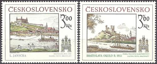 Potov znmky eskoslovensko 1979 Bratislavsk historick motivy Mi# 2539-40 - zvi obrzok