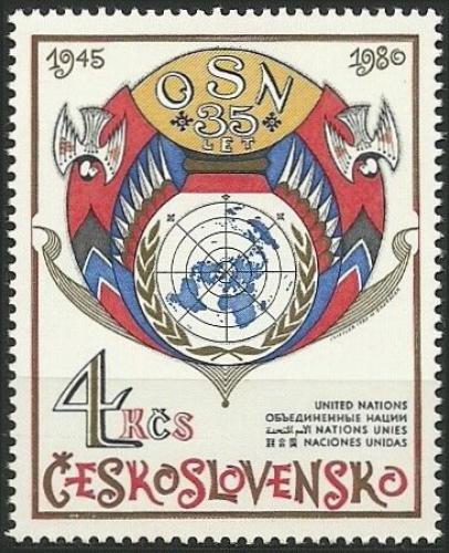 Potov znmka eskoslovensko 1980 OSN, 35. vroie Mi# 2573 - zvi obrzok