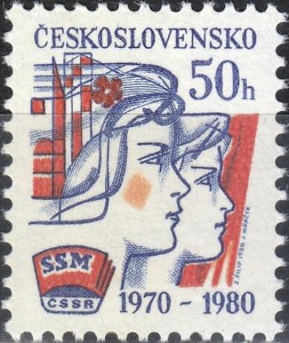 Potov znmka eskoslovensko 1980 SSM, 10. vroie Mi# 2588