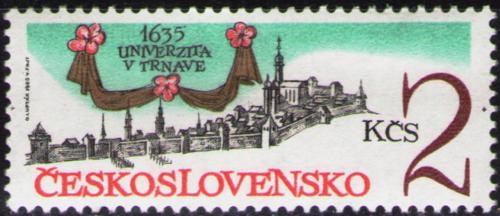 Potov znmka eskoslovensko 1985 Univerzita v Trnav, 350. vroie Mi# 2801 - zvi obrzok