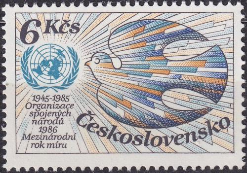 Potov znmka eskoslovensko 1985 OSN, 40. vroie Mi# 2806