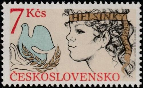 Potov znmka eskoslovensko 1985 Helsinsk konference o bezpenosti a spoluprci Mi# 2822 A - zvi obrzok