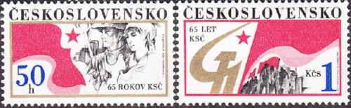 Potov znmky eskoslovensko 1986 KS, 65. vroie Mi# 2855-56
