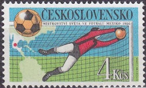 Potov znmka eskoslovensko 1986 MS ve futbale Mi# 2862