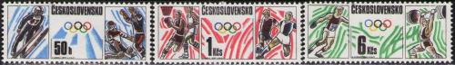 Potov znmky eskoslovensko 1988 Olympijsk hry Mi# 2941-43