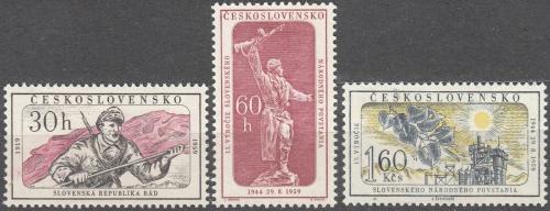 Potov znmky eskoslovensko 1959 Slovensk vroie Mi# 1149-51