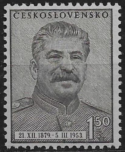 Potov znmka eskoslovensko 1953 J. V. Stalin Mi# 792 - zvi obrzok