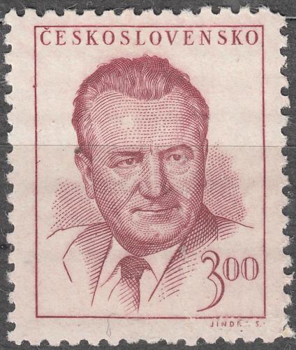 Potovn znmka eskoslovensko 1953 Prezident Klement Gottwald Mi# 798