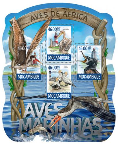 Potov znmky Mozambik 2015 Vodn ptci Mi# 7924-27 Kat 10 - zvi obrzok