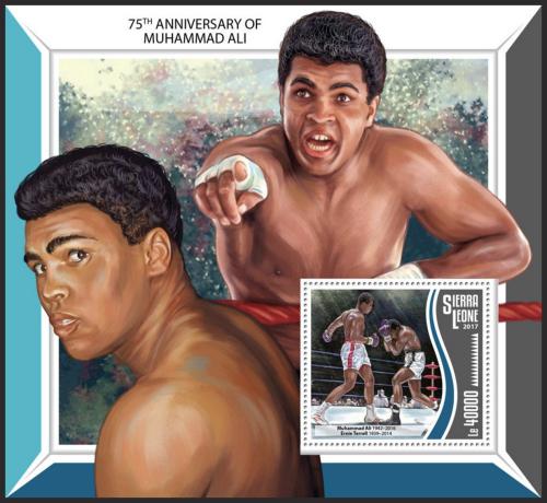 Potov znmka Sierra Leone 2017 Muhammad Ali, box Mi# Block 1289 Kat 11