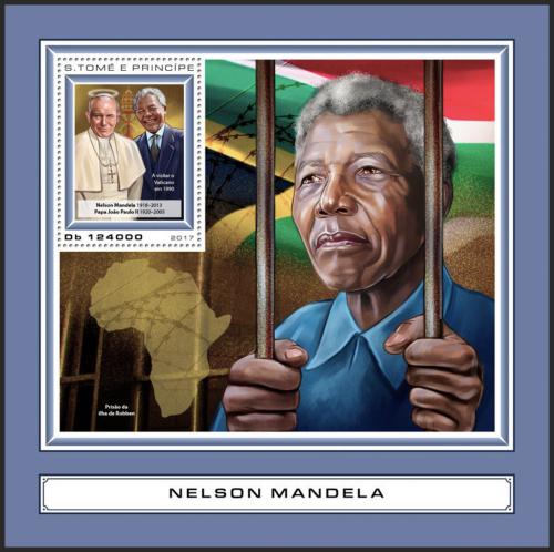 Potov znmka Svt Tom 2017 Nelson Mandela Mi# Block 1325 Kat 12