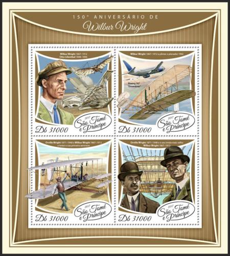 Potov znmky Svt Tom 2017 Wilbur Wright Mi# 7463-66 Kat 12 - zvi obrzok