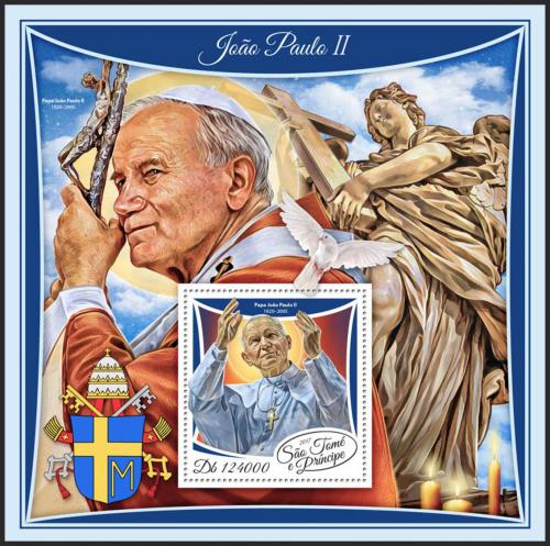 Potov znmka Svt Tom 2017 Pape Jan Pavel II. Mi# Block 1346 Kat 12